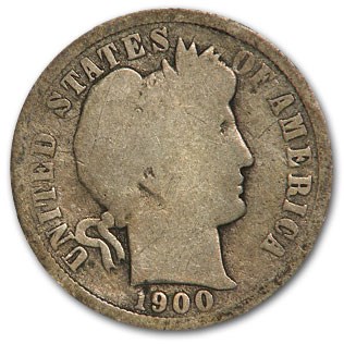 1900-O Barber Dime Good 1900-O Barber Dime Good